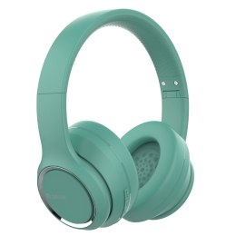 Devia słuchawki Bluetooth Kintone nauszne jasno zielone
