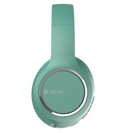 Devia słuchawki Bluetooth Kintone nauszne jasno zielone