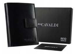 Skórzany portfel męski z systemem RFID — 4U Cavaldi