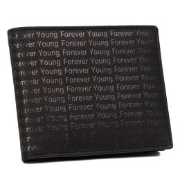 Skórzany portfel zdobiony monogramem — Forever Young