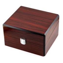 Prezentowe pudełko na zegarek - drewniane LUX