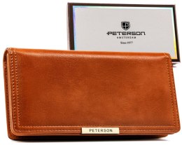 Duży portfel damski ze skóry ekologicznej — Peterson