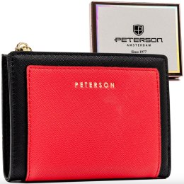 Mały portfel-portmonetka damska ze skóry ekologicznej — Peterson