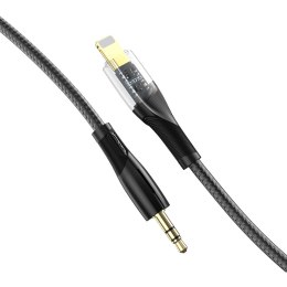 XO Clear kabel audio NB-R241A Lightning/ Jack 3,5mm 1m czarny