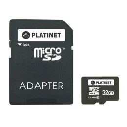 PLATINET microSDHC SECURE DIGITAL + ADAPTER SD 32GB class10 [41843]