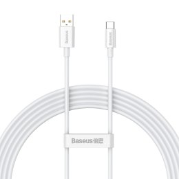 Baseus kabel Superior USB - USB-C 2,0m biały 100W P10320102214-03