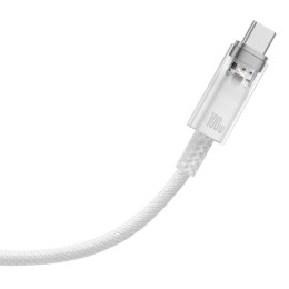 Baseus kabel Explorer USB - USB-C 1,0m biały z kontrolą temperatury 100W