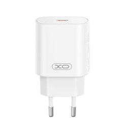 XO ładowarka sieciowa CE25 PD 25W 1x USB-C biała + kabel USB-C - Lightning