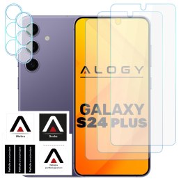 Szkło hartowane do Samsung Galaxy S24+ Plus 3x na ekran + 2x na obiektywy aparatu Lens Pro+ 9H Alogy zestaw szkieł