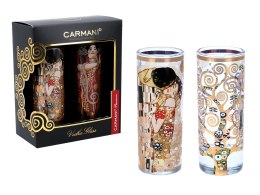 Kpl. 2 kieliszków do wódki - G. Klimt. Pocałunek + Drzewo (CARMANI)