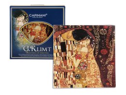 Talerz dekoracyjny - G. Klimt, Pocałunek 13x13cm