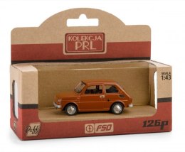 Pojazd PRL Fiat 126p Brązowy