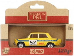 Pojazd PRL Fiat 126p Rally żółty