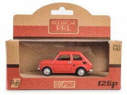 Pojazd PRL Fiat 126p czerwony
