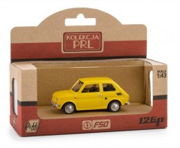 Pojazd PRL Fiat 126p żółty