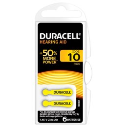 DURACELL BATTERY HEARING AID 10 BLISTER *6