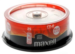 MAXELL CD-R 700MB MUSIC AUDIO XL-II 80 MIN CAKE*25 628529.00.CN
