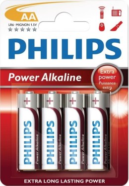 PHILIPS BATTERY ALKALINE POWERLIFE LR06/AA BLI*4 (LR6PB4C/10)
