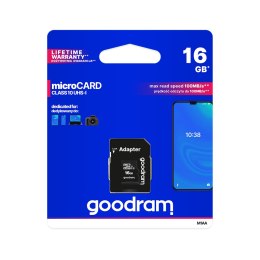 Karta pamięci microSD 16GB UHS-I Goodram z adapterem