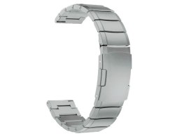 Bransoleta Steel Simple pasek Alogy stal nierdzewna do smartwatcha 20mm Srebrna