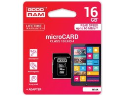 Karta pamięci GoodRam micro SD SDHC class 10 16GB