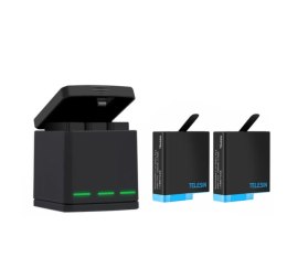 Ładowarka trójkanałowa Box Telesin dla GoPro Hero 8 + 2 akumulatory (GP-BNC-801)