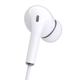 Dudao in-ear earphone 3,5 mm mini jack headset with remote control white (X14 white)