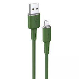 Câble USB Acefast MFI - Lightning 1.2m, 2.4A vert (C2-02 vert olive)