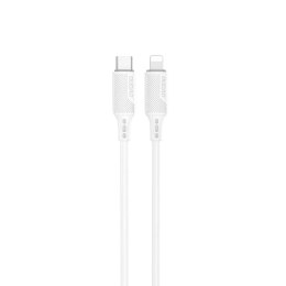 Dudao USB Type C - Câble Lightning pour le chargement et le transfert de données 20W PD 1m blanc (L6S_1M)