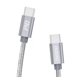 Dudao USB Type C - USB Type C cable 5 A 45 W 1 m Power Delivery Quick Charge gray (L5ProC)