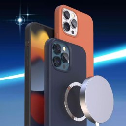 Kingxbar PQY Coque magnétique en silicone pour iPhone 13 Pro Max Housse en silicone Violet (compatible MagSafe)