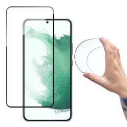 Wozinsky Full Cover Flexi Nano Glass Film Verre Trempé avec un cadre pour Samsung Galaxy S22 transparent