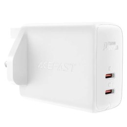 Acefast GaN nabíječka (britská zástrčka) 2x USB typ C 50W, napájení, PPS, Q3 3.0, AFC, FCP (A32 UK)