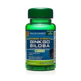 Maksymalna Siła Ginkgo Biloba 120 mg Produkt Wegański 30 Kapsułek