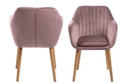 Krzeslo do jadalni Emilia różowe