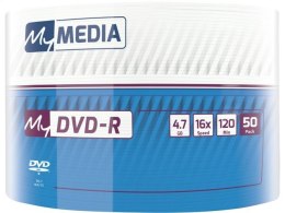 MyMEDIA by Verbatim DVD-R 52X 50PK Wrap 4.7GB 69200