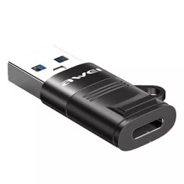 Adapter AWEI CL-13 USB-C/USB-A czarny/black